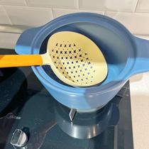 High temperature resistant fishing surface Large leaking spoon Home Kitchen drain dumplings Noodle Scoop with long handle leaknet spoonful of water Scoop Hedge