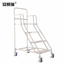 Ansereidon High echelon terrace 1 m Four steps Ladder Warehouse Supermarket Storeroom Logistics Den High Car With Pulley Fetch