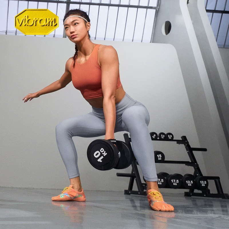 Женские кроссовки Vibram с пятью пальцами, дышащие босоногие беговые кроссовки для тренировки, повседневная обувь с пальцами KSOEVO