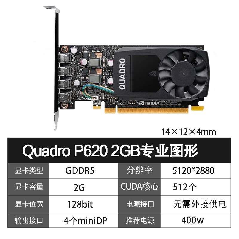 /P400/P600/P620/P1000/P2000 2G/4G/8GB专业图形显卡 - 图2