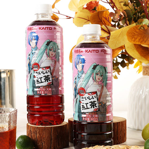 达亦多DyDo 红茶饮料0糖0卡0脂600ml*4瓶特价茶饮料官方旗舰店 - 图0