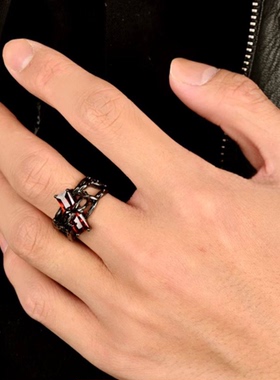 MEDMHERO男女潮牌复古单身素戒