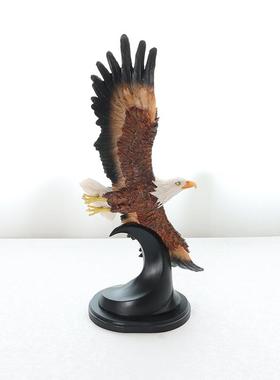 鹰击长空老鹰摆件家居客厅办公室仿真动物艺术品模型酒吧店铺装饰