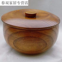 Home Wood Bowls Foam Bowl Horn Large Whole Noodle Bowl of a Dining Bowl with a Pigeon Hot Color septa The ancient bowl Wood Wood Guaimu