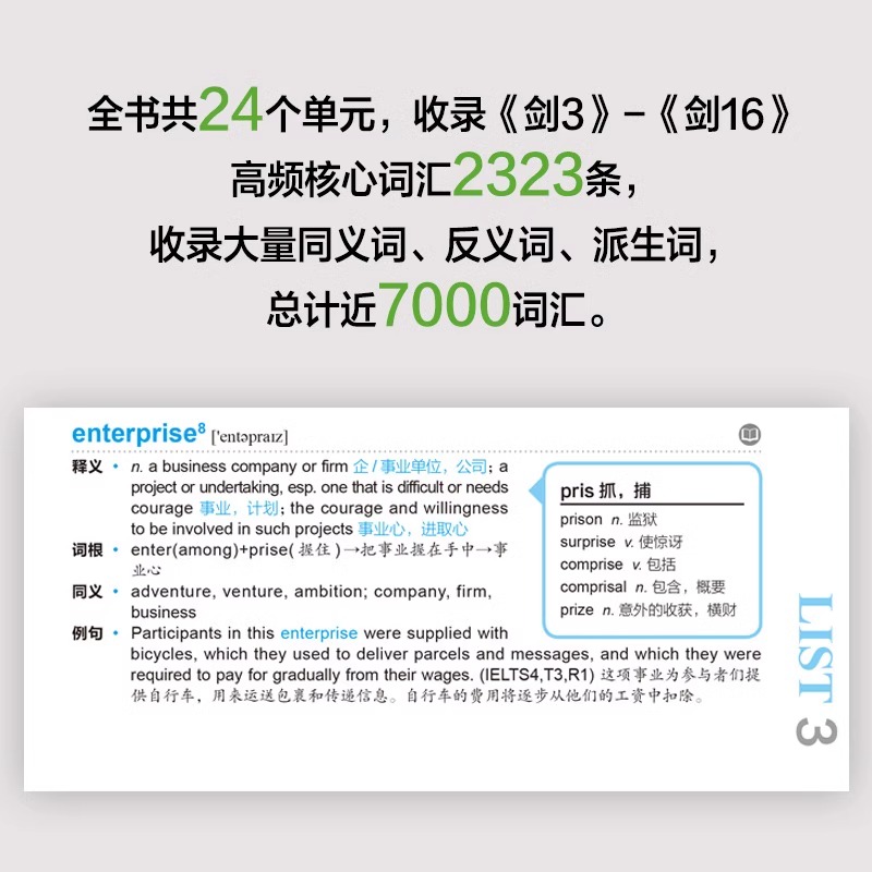 现货新航道雅思词汇雅思真词汇第7版雅思考试资料雅思单词书核心词汇书ielts剑桥雅思真题9分达人雅思官方教材9分达人胡敏-图0