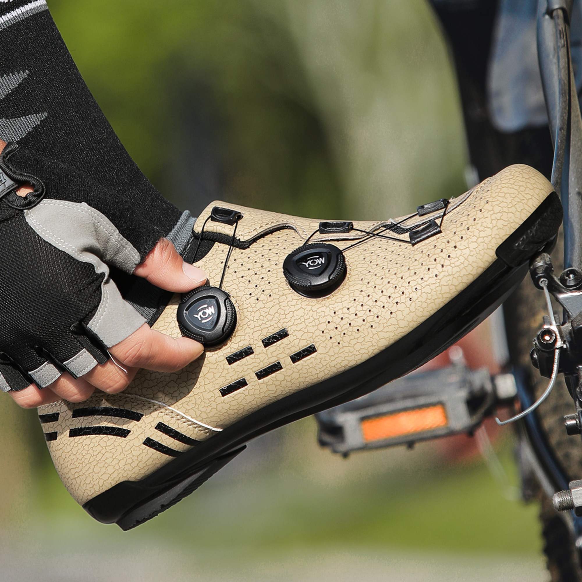 Senge lock-free cycling shoes men's hard-soled road lock shoes lock pedal set mountain bike bicycle shoes dynamic cycling shoes