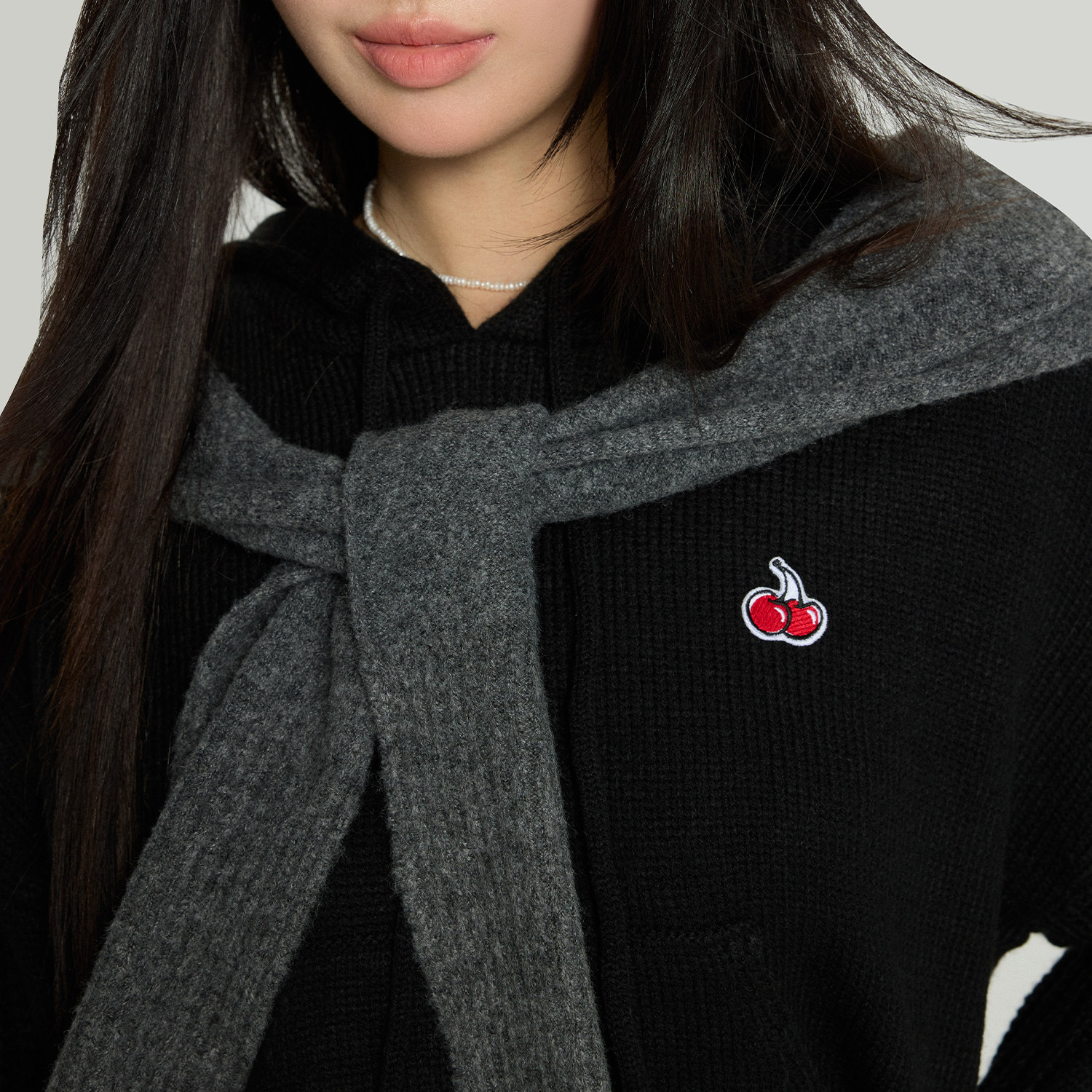 樱桃KIRSH 连帽毛衣女秋冬2024新款韩版宽松休闲加厚针织衫冬季,淘宝优惠券,粉丝福利购,淘宝优惠卷