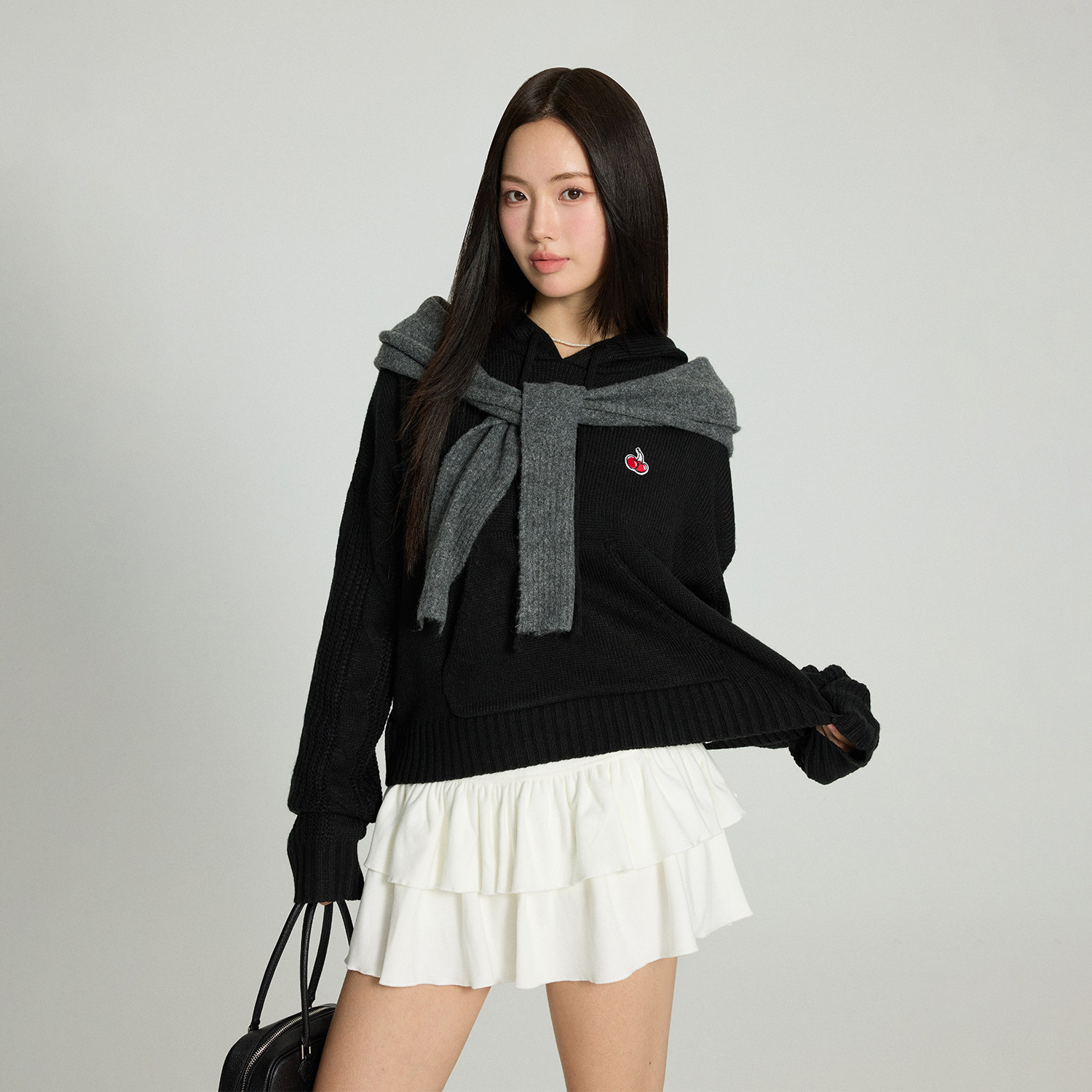 樱桃KIRSH 连帽毛衣女秋冬2024新款韩版宽松休闲加厚针织衫冬季,淘宝优惠券,粉丝福利购,淘宝优惠卷