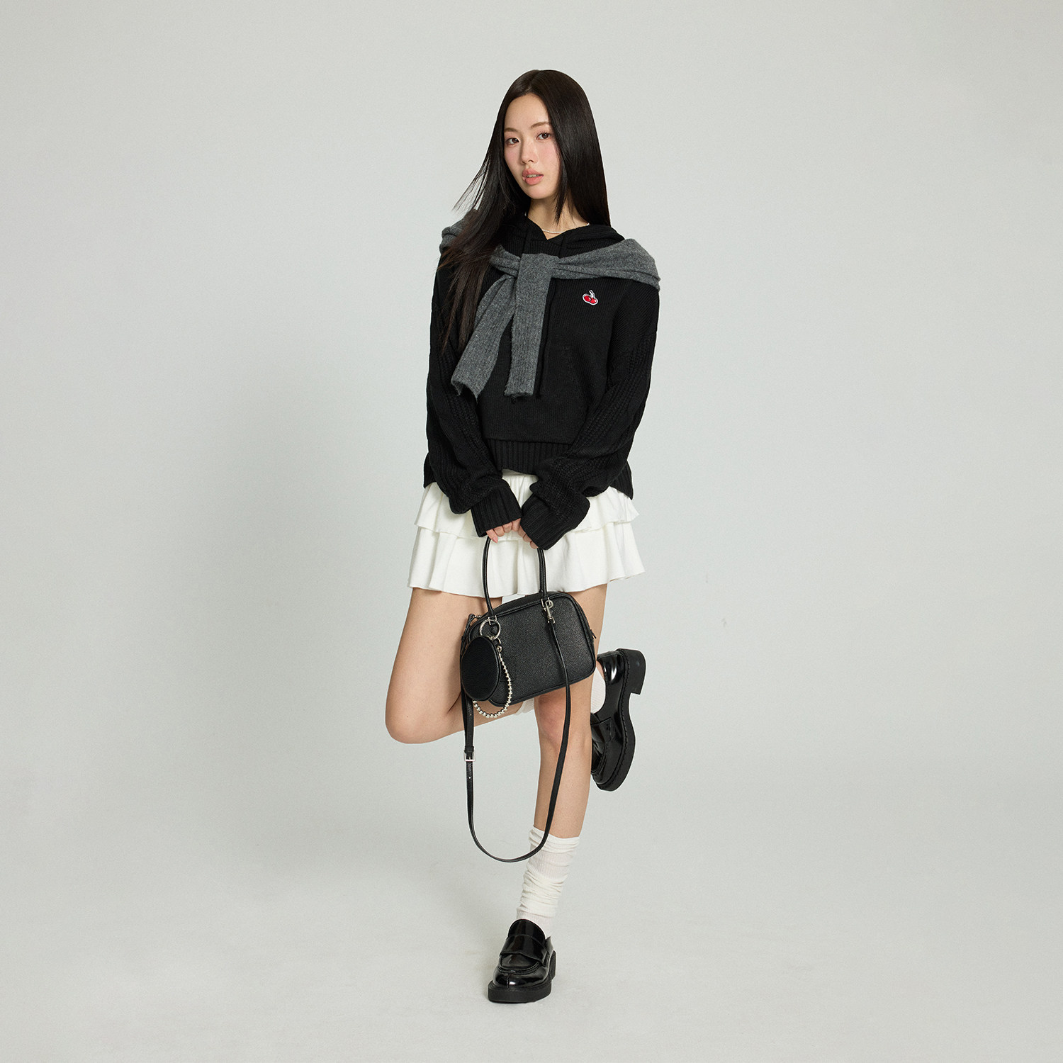 樱桃KIRSH 连帽毛衣女秋冬2024新款韩版宽松休闲加厚针织衫冬季,淘宝优惠券,粉丝福利购,淘宝优惠卷