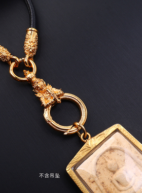 泰伽镀金拉胡佛牌挂绳