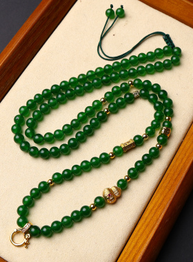 泰国佛牌链子唐卡挂链玉髓项链