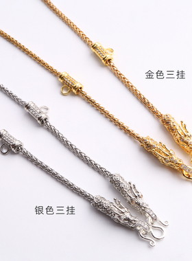 泰伽钛钢龙头佛牌链子