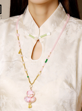 非遗宋锦葫芦新中式挂链毛衣链子