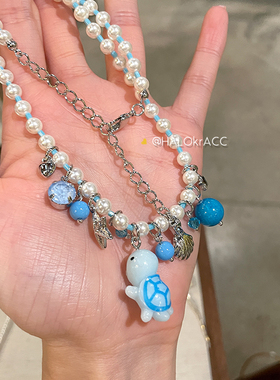 HALOkrACC韩代海底小龟项链