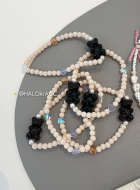 HALOkrACC韩国伯贤小熊手链