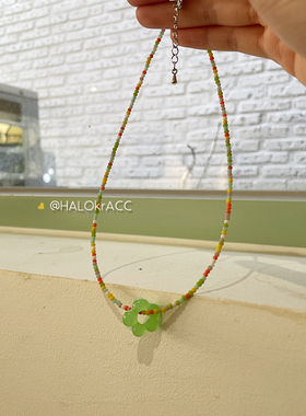 HALOkrACC韩代绿果果项链