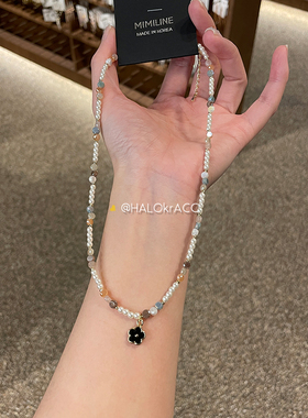 HALOkrACC韩代烤漆笑脸项链