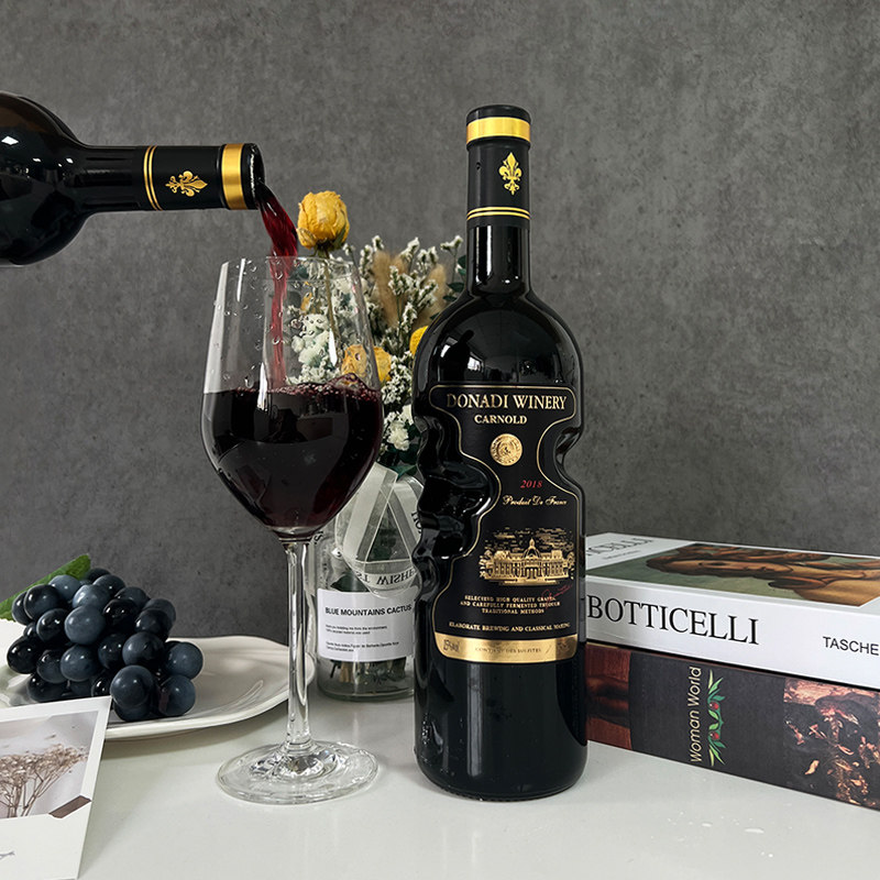 法国进口赤霞珠干红葡萄酒15度红酒黑瓶天使之手双支整箱送礼盒装,淘宝优惠券,粉丝福利购,淘宝优惠卷