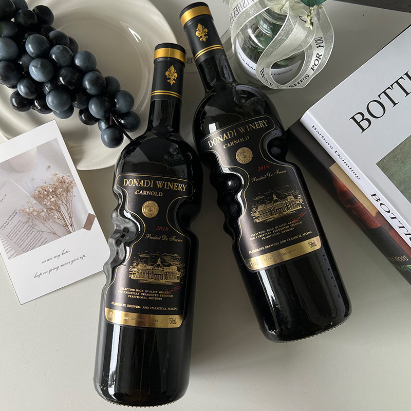 法国进口赤霞珠干红葡萄酒15度红酒黑瓶天使之手双支整箱送礼盒装,淘宝优惠券,粉丝福利购,淘宝优惠卷