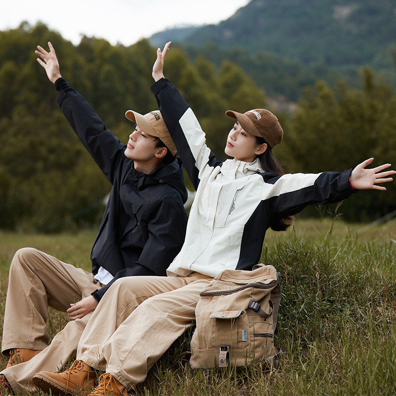 闪电保罗美式冲锋衣外套男女款