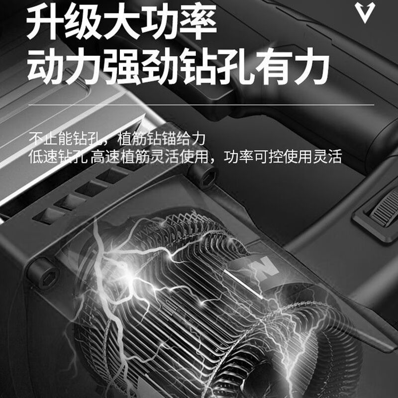 龙韵电锤电镐多功能大功率5m线冲击钻混凝土水电砖墙打孔开槽电动-图0