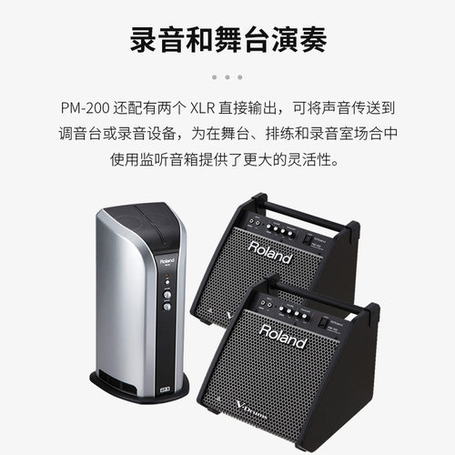 Roland罗兰电子鼓音箱PM03 PM100 PM200电鼓架子鼓专业监听音响 - 图3