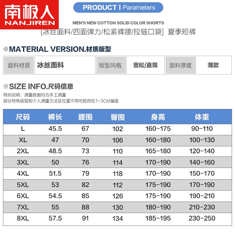 南极人夏季新款冰丝短裤男士宽松潮流薄款五分裤潮牌青年运动裤男 - 图3