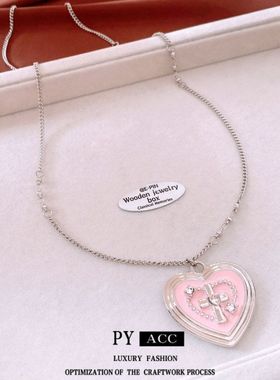 女时尚项链小爱心项饰十字架个性