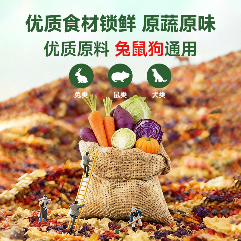 冻干蔬菜干饲料零食仓鼠的粮食用品大全营养主粮金丝熊豚鼠磨牙棒,淘宝优惠券,粉丝福利购,淘宝优惠卷