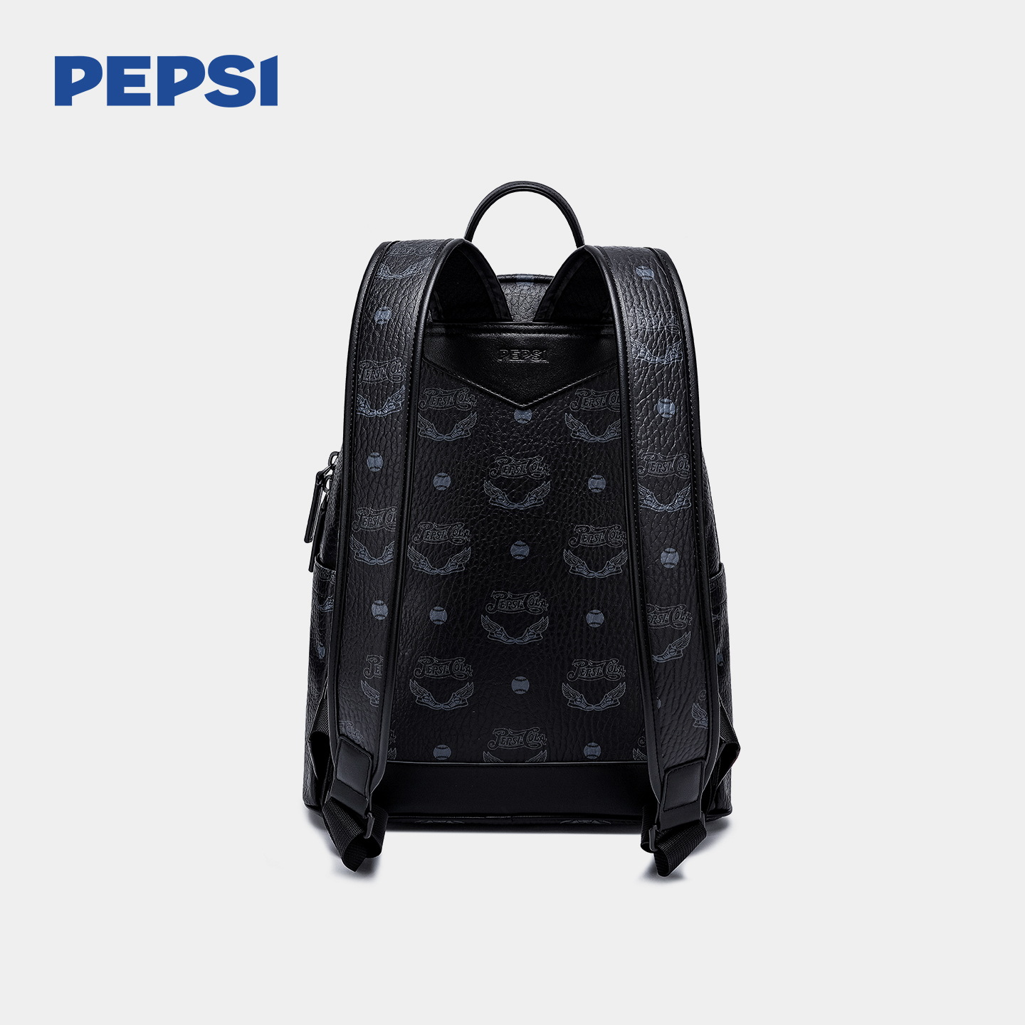 Pepsi/百事轻便旅行出游皮质双肩包男大容量高中生大学生背包百搭