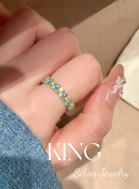king银饰珠宝S925银一路繁花戒指