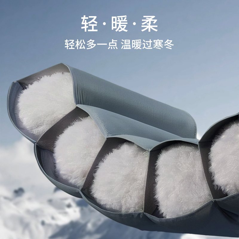 lng男女同款轻暖西伯利亚鹅绒宽松柔软百搭时尚高蓬羽绒服 - 图3