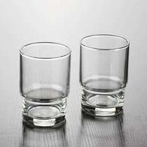 Toilet cup holder wall-mounted standard mug glass frosted mouth cup full copper transparent toothbrushing cup ceramic gargling cup