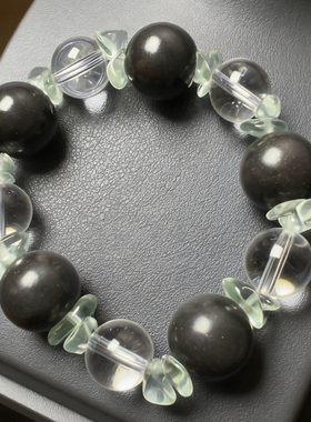 黑龙涎合香珠单圈水晶手串国风穿搭汉服搭档天然草本合香清凉感