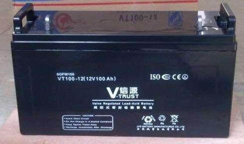 -VTRUST信源蓄电池VT24-12 家用光伏 大容量 UPS系统12V24AH - 图1