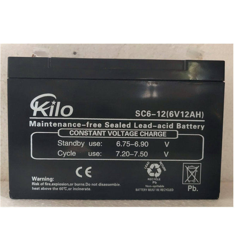 KILO蓄电池SC12-12火警报警器消防应急童车电源照明12V12AH免维护 - 图1