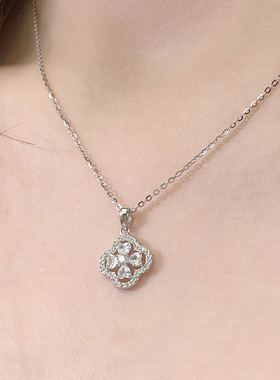 I Do&Co.桃你喜欢项链女纯银锁骨链轻奢小众高级生日礼物送女友