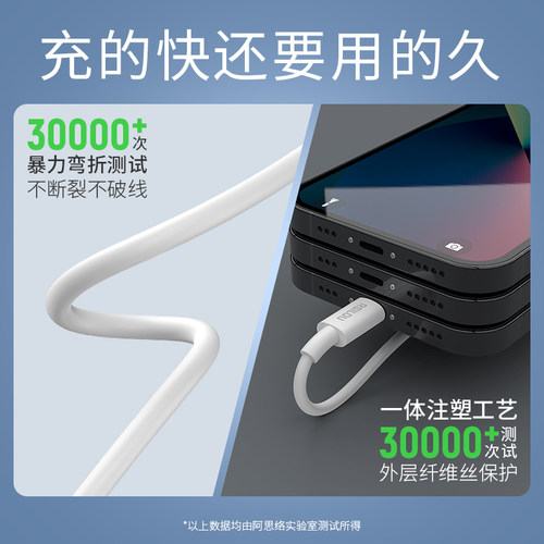 RSILOU阿思络XC01S/xc45u手机PD快充数据线适用苹果iphone6/7/8/11/13/14/15XR/16/ipad手机充电接口usbtypec - 图2