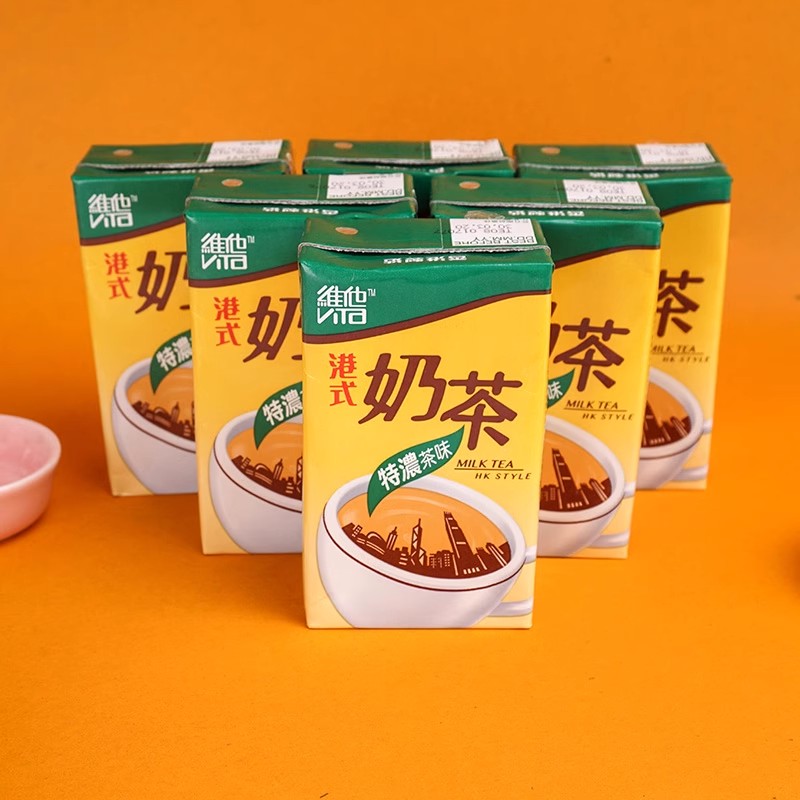 香港进口饮料维他Vita经典港式奶茶香特浓丝滑原味饮品250ml*6盒 - 图1