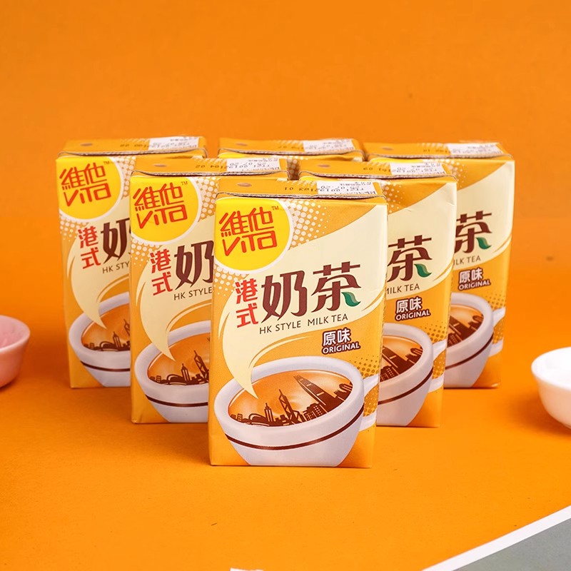 香港进口饮料维他Vita经典港式奶茶香特浓丝滑原味饮品250ml*6盒 - 图0