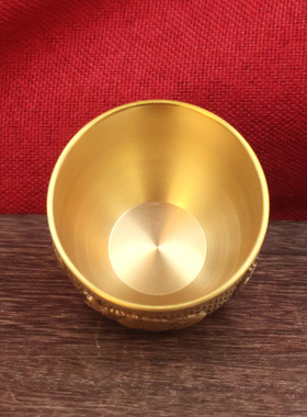 黄铜精雕五牛杯书房办公室装饰品