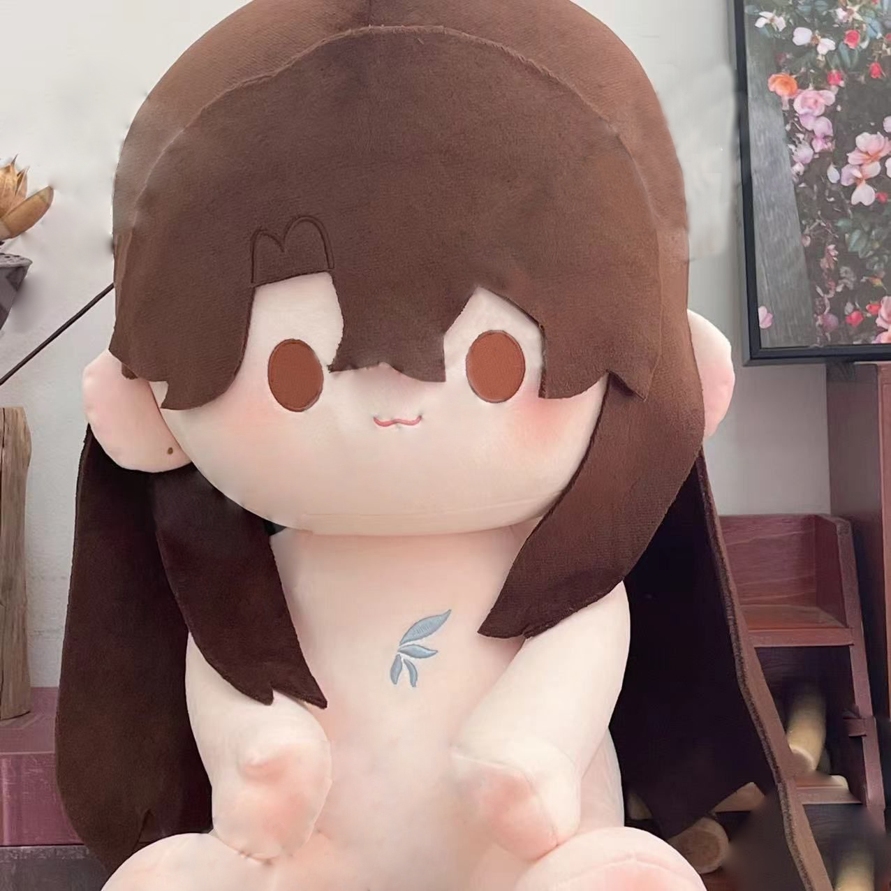 原创游戏花亦山心之月周边同人花忱属性40CM棉花娃娃玩偶公仔 - 图0