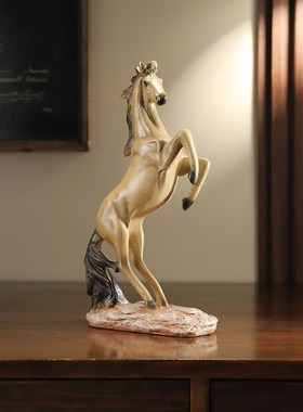 速发酒设装饰品电视柜摆件轻奢高档客柜摆件马到成功大气摆厅工艺