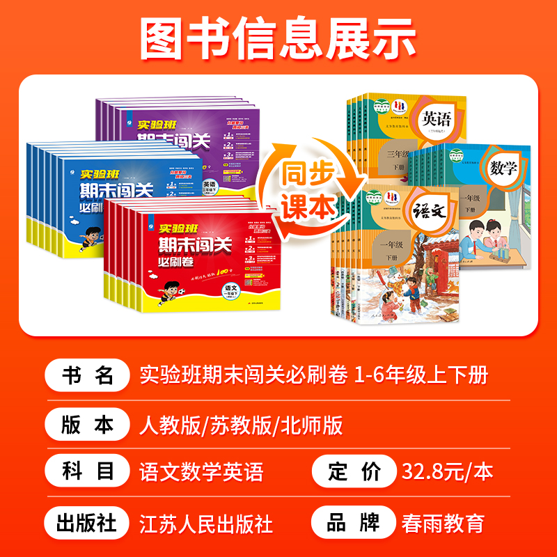 2024实验班期末闯关必刷卷一1二2三3四4五5六6年级下册小学语文数学英语模拟试卷测试卷全套苏教版北师大期末冲刺一百分人教版学霸 - 图0