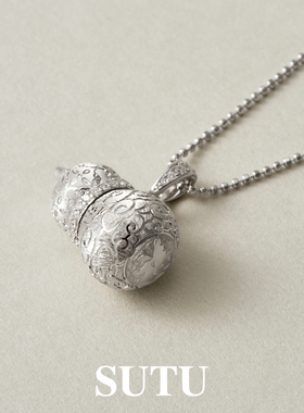 素图小众气质葫芦项链配饰女款