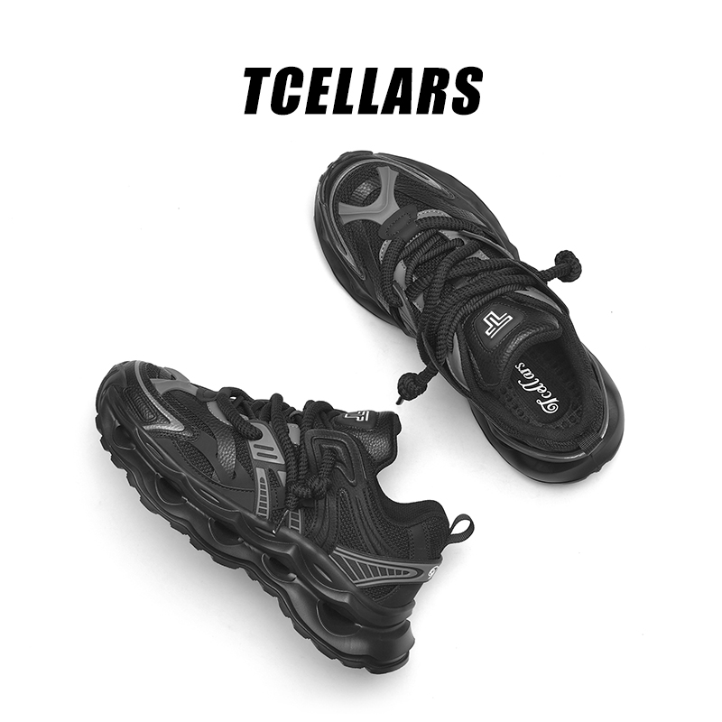 TCELLARS运动鞋官方正品男鞋2025春秋季厚底透气老爹鞋情侣休闲鞋