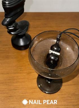 钉梨原创小众复古珍珠葫芦毛衣链