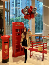 Telephone Booth Mail Drum Swing Piece Props Iron Art Hall Sales Floor Scene Exhibition Hall Display Decoration Mall DP Placement