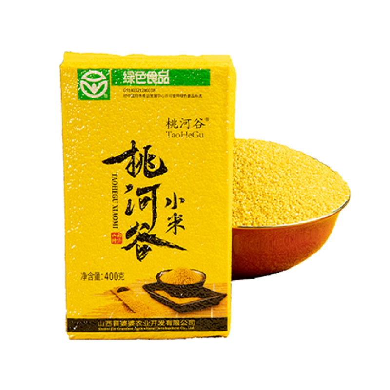 晋婆婆 桃河谷黄小米 400g*5袋