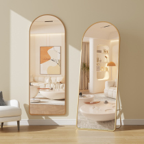 Full Body Mirror Home Dress Floor Mirror Girls Bedroom Nets Red Ins Wind Dorms Hanging Wall Solid Big Fitting Mirrors